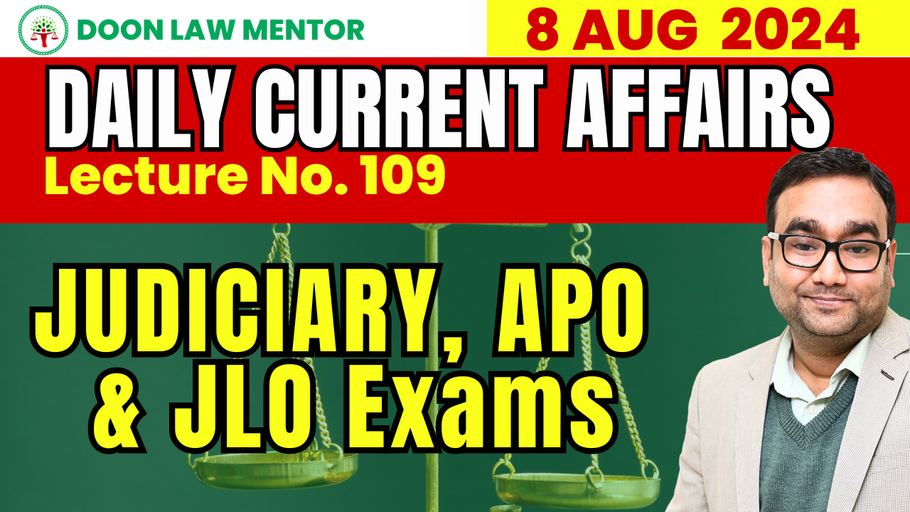 8 August Current Affairs & Quiz