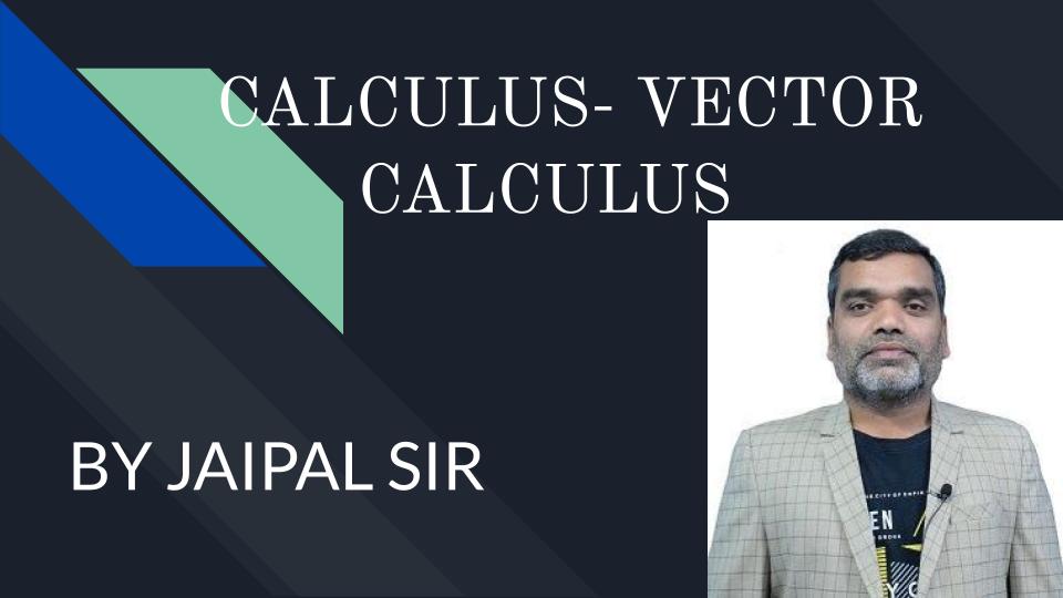 Calculus_Vector Calculus