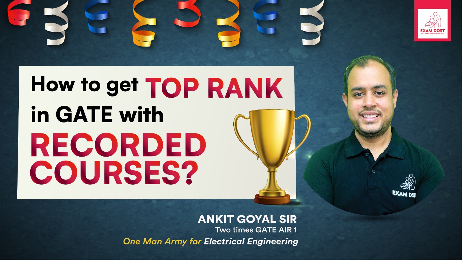 How to get top rank in GATE with recorded course